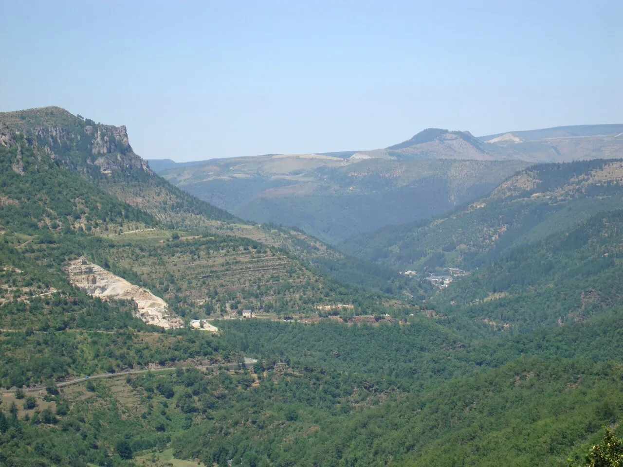 Cévennes' Landscape taken from the Corniche road (Lozère)