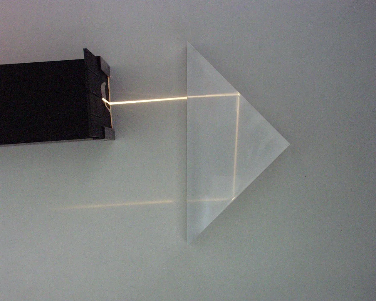 Retroreflection in prism.